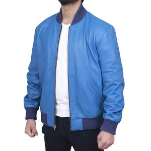 Veste de motard classique en cuir noir |   Manteau ajusté à fermeture éclair |   Veste en cuir de vache véritable en gros - Product Image 5