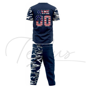 Uniforme de Béisbol Personalizado para Adultos, Transpirable, 100% Poliéster, Estampado, de Alta Calidad, Personalizable, Nuevo, al Mejor Precio - Product Image 4