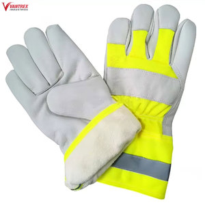 Gants de sécurité décontractés en cuir de chèvre de qualité supérieure, respirants, avec doublure en fausse fourrure, détection des aiguilles, utilisation quatre saisons, gants d'opéra - Product Image 4