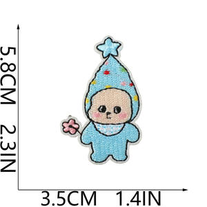 Factory Direct Custom Embroidery Patches Iron On Rabbit <b>Animal</b> Badge 3D Embroidered Fabric Patch for Kids Hats Bags Jackets OEM - Product Image 6