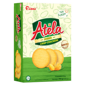 LIBRA ATELA 342G Galletas crujientes saludables Sabor a patata Galletas Saladas Degustación dulce Halal FMCG Confitería Empaquetada Bolsita Caja - Product Image 1