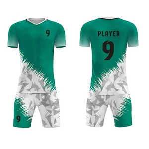 Camiseta de Fútbol Personalizada con Franja Lateral y Cuello en V para Niños, Tejido Elástico, para Campamentos y Clubes, con Impresión de Nombre y Número - Product Image 3