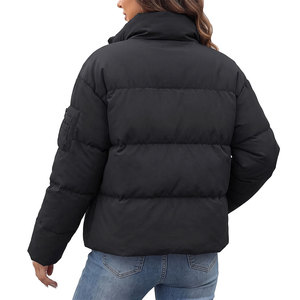 Chaqueta Acolchada de Alta Calidad para Mujer, con Cierre, Cuello Alto, Resistente al Agua, Acabado Mate, para Invierno - Product Image 3