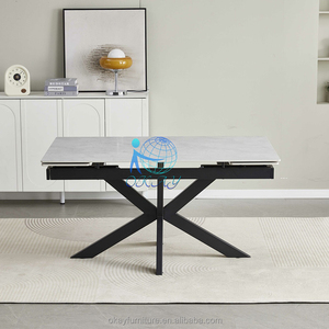 Thanh lịch ngoài trời sang trọng mở rộng 4 ghế 6 ghế ăn sáng bàn cho phòng ăn bàn ăn đặt - Product Image 2