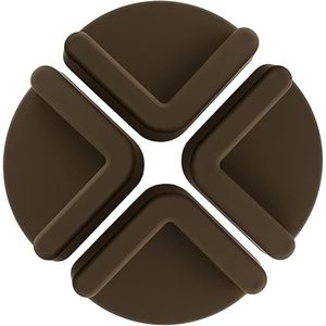 Piedini Antiscivolo in Silicone Marrone per Taglieri, Riutilizzabili e Rimovibili, per Piani di Lavoro da Cucina e Blocchi da Taglio - Product Image 1