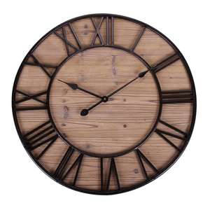 Horloge murale moderne abstraite multi-disques, horloge décorative de luxe noir et or, accent contemporain pour salon - Product Image 3