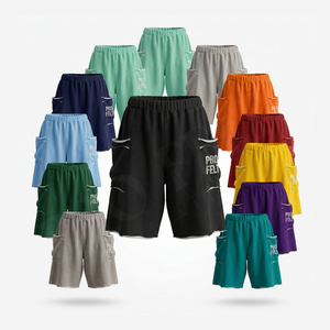 Pantalones Cortos Cargo Personalizados con Parches, Diseño de Logotipo Impreso, Estilo Vintage, Cintura Alta, Secado Rápido, Transpirables y Cómodos para Verano - Product Image 1