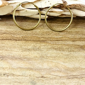 Hot Selling Minimalist Round Hoop <b>Earrings</b> Simple Brass Drops <b>Men</b> Antique Brass Finish Circle Modern Wire for Wholesale OEM ODM - Product Image 2