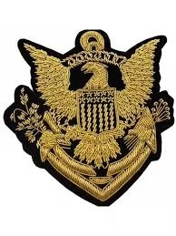Top Premium Quality High Manufacture Fashion Bullion Wire Badges New Design Fashion Bullion Wire Badges Fashion CustomizedPatch - Product Image 4