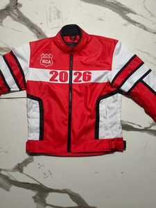 Chaqueta de invierno para motocicleta para hombre, cuello alto, teñido liso, paneles de malla transpirable, armadura con certificación CE, forro impermeable desmontable, cremallera - Product Image 4