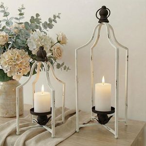 Lanterne en métal au look vintage personnalisable pour la décoration intérieure et extérieure et les fêtes - Product Image 4