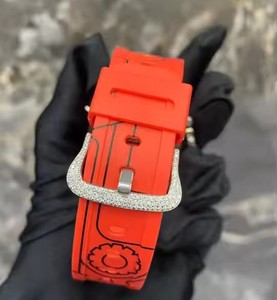 Premium Iced <b>Metal</b> Watch Modification Kit with Heavy Bling Finish and Stainless Luxury Frame Design lab grown diamond watch - Product Image 4