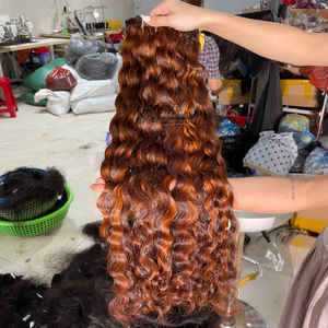 Artículo popular Paquetes de cabello de onda profunda sueltos naturales sedosos sin procesar Extensiones de cabello humano vietnamita de doble estiramiento alineadas con cutícula - Product Image 3