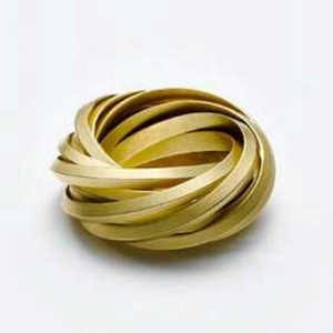 Anillo de Servilleta con Diseño de Tallado Portugués con Aspecto de Cinta Plateada Única para Decoración de Mesa de Boda, Anillo de Servilleta con Patrón Redondo - Product Image 2