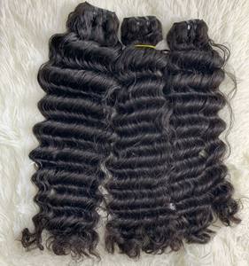 Vente en gros de mèches de cheveux bouclés en dentelle douce 5x5 HD Afro Loose Deep Wave Natural Wave, livraison rapide, cheveux vierges vietnamiens Remy, fermeture, mèches de cheveux bouclés, pas cher - Product Image 1