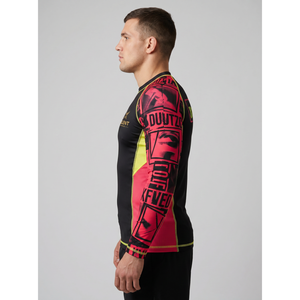 Custom <b>Long</b> <b>Sleeve</b> MMA BJJ Training Rash Guard Compression Polyester Spandex <b>Undershirt</b> OEM ODM for Men - Product Image 3