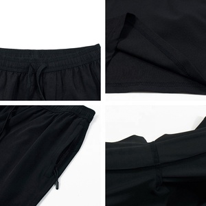 Pantalones Cortos de Lona con Spandex/Poliéster para Hombre, Estilo Urbano, Secado Rápido y Transpirables, Cintura Elástica Media con Bolsillos - Product Image 3