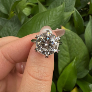 แหวนแต่งงานงานหมั้นทันสมัยประดับเพชรซิร์คอนคุณภาพสูง 5 กะรัต ชุบทองคำสีกุหลาบ ราคาโรงงาน เจียระไนทรงกลมอย่างดี - Product Image 2