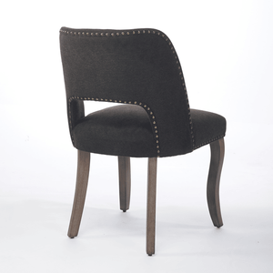 Ensemble de 2 chaises de salle à manger en bois de style farmhouse moderne, avec revêtement en tissu, pour la salle à manger - Product Image 4