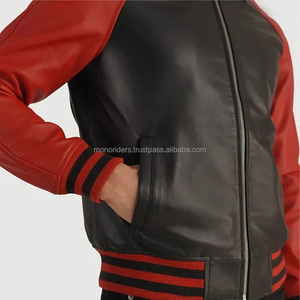 Hot Sales Men's <b>Genuine</b> Leather Motorcycle Jacket High Quality Durable Windproof Waterproof Breathable Winter Competitive Price - Product Image 4