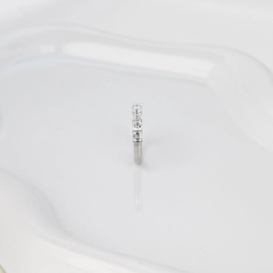 แหวนแต่งงานเพชรทรง Asscher แบบปลูกในห้องปฏิบัติการ ครึ่งวงนิรันดร์ สามารถซ้อนกับแหวนอื่นได้ เหมาะสำหรับเป็นของขวัญหมั้นสำหรับผู้หญิง เครื่องประดับชั้นดี - Product Image 2