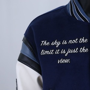 แจ็คเก็ตวาร์ซิตี้แฟชั่นสั่งทำพิเศษ คุณภาพพรีเมียม สไตล์เลตเตอร์แมน สำหรับผู้ชายและผู้หญิง ดีไซน์ทันสมัยแนวสตรีทแวร์ - Product Image 2