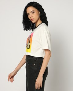 T-shirts pour femmes en coton bio, style boxy, sans manches, imprimés numériquement, fabrication en gros par l'usine. - Product Image 3