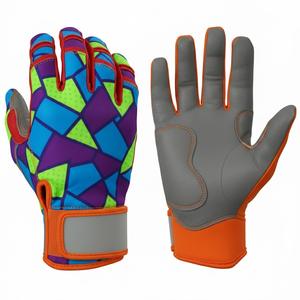 Guantes de Bateo Híbridos Avanzados - Palma de Piel de Cabra Duradera y Tejido Elástico en 4 Direcciones para la Comodidad de Atletas Profesionales - Product Image 2