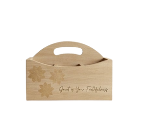 Organizador de Cubiertos con Divisores Resistentes, Tipo Soporte de Madera para Cubiertos, Condimentos y Utensilios para Fiestas - Product Image 2