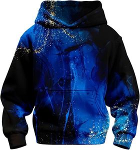 Sweat-shirt à capuche noir avec motif drapeau, coupe classique, tricoté, style streetwear décontracté - Product Image 6