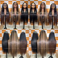 Extensions de cheveux humains vierges Remy de conception vietnamienne, lisses comme des baguettes, double trame, toutes couleurs, 400g, prix de gros