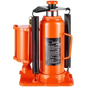 Martinetto Idraulico Pneumatico a Bottiglia da 12 Tonnellate (26455 Libbre) con Altezza di Sollevamento Manuale da 3,17 m a 6,01 m, Capacità 3 Tonnellate, Carico 20t - Product Image 2