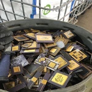 เศษซากเซรามิกโปรเซสเซอร์ CPU พร้อมขาทองคำ มีจำหน่ายในเยอรมนี ขายเศษซากเซรามิก CPU แรมทองคำ ราคาถูก - Product Image 5