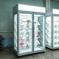 Lemari Pendingin Pameran Bunga Komersial |   Pendingin Kipas dengan Pengontrol Elitech untuk Supermarket & Toko Bunga