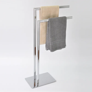 Toallero Doble de Acero Inoxidable SUS304 de Lujo, Moderno y Autónomo para Baño - Product Image 4