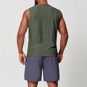 Débardeur décontracté pour homme en Spandex/Polyester, tricoté, ample, respirant, anti-microbien UPF50+, col rond, séchage rapide, idéal pour la gym - Product Image 3
