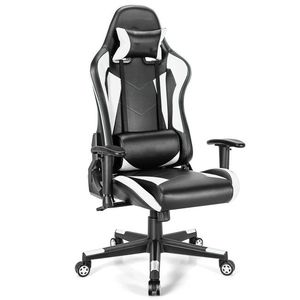 Chaise de jeu pivotante réglable de style racing, chaise de bureau pour ordinateur - Product Image 3