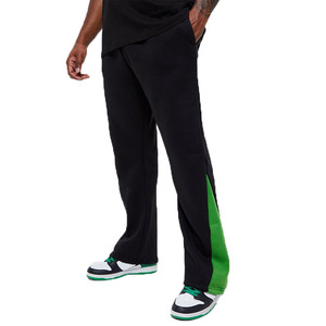 As Per Customer Demands Made <b>Flare</b> Trousers For Men 100% Cotton Fleece Fabric Made Adjustable <b>Waist</b> Flared Pants In <b>Low</b> MOQ - Product Image 1