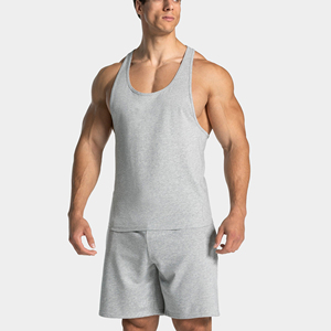 Custom Ribbed Men's White Tank Top - Premium Nylon Spandex Quick Dry Gym Vest for Fitness & Casual Undershirt - Product Image 3