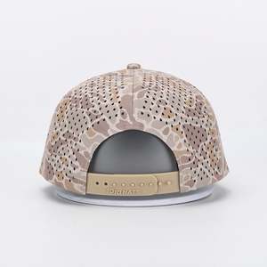 Casquette de golf structurée 5 panneaux rétro haut de gamme avec cordon, réglable, broderie 3D gonflée, respirante et imperméable pour l'été - Product Image 4
