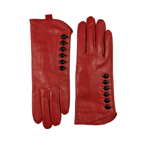 Gants de toilette vintage en cuir à manchette longue avec bouton, texture douce, pour cérémonies, activités extérieures et voyages - Product Image 6