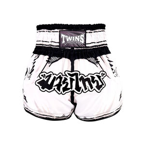 Nuevos Pantalones Cortos de Muay Thai con Logotipo Blanco para Hombre, Ropa de Entrenamiento de MMA, Corte Regular, Duraderos, Transpirables, Ligeros, Estampados - Product Image 1