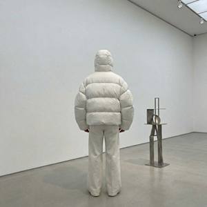 Chaqueta Super-Puff Vanguardista para Hombre, Cuello Alto, Cierre de Cremallera, Estilo Casual, Abrigo Acolchado de Otoño, con Capucha, Talla Grande - Product Image 6