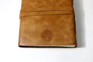 Cuaderno de Cuero Marrón A5 Personalizable, Cuadernos Hechos a Mano con Papel de Algodón Reciclado, con Tapa Dura, Impresión Personalizada, Agenda, Diario - Product Image 6