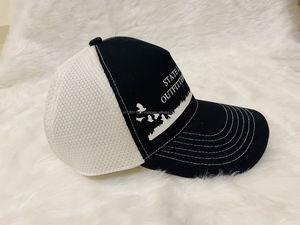 Casquette de baseball unisexe 5 panneaux en sergé 100 % coton, imprimée par transfert thermique, avec œillets, ajustée, pour le voyage, toutes saisons - Product Image 1