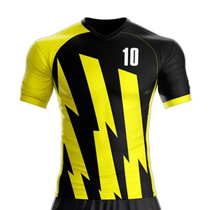 Nouveau design, maillots et shorts de football respirants à séchage rapide, sublimation, 100% polyester, tenue d'équipe personnalisée, uniforme de football - Product Image 2