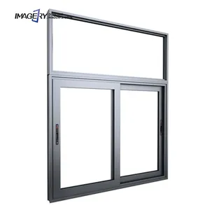 Imagery new arrivals double glazed thermal break house windows slider living room aluminium sliding windows for residential