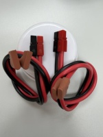 Câble de raccordement en cuivre plat 2 fils, calibre 12, gaine PVC, SP30A, rouge et noir, 3,0 mm, 50-100°C, pour connecteur de câble d'alimentation CC, 300V, basse tension