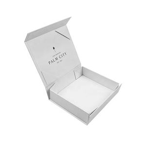 Boîte à bijoux en papier pliable de matériaux recyclés de luxe feuille UV avantage en relief stratification brillante fermeture magnétique cosmétique - Product Image 4