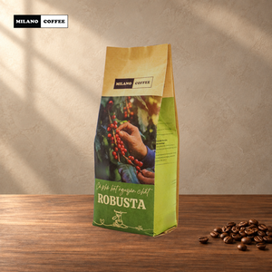 Café Robusta en Grano Natural Tostado Claro de Grado de Exportación, Bolsa de 250g/1kg para el Mercado de la UE - Product Image 1